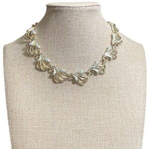 Sarah Coventry Vintage "Frosted Feathers" Two-Tone Necklace 1961 Collection
